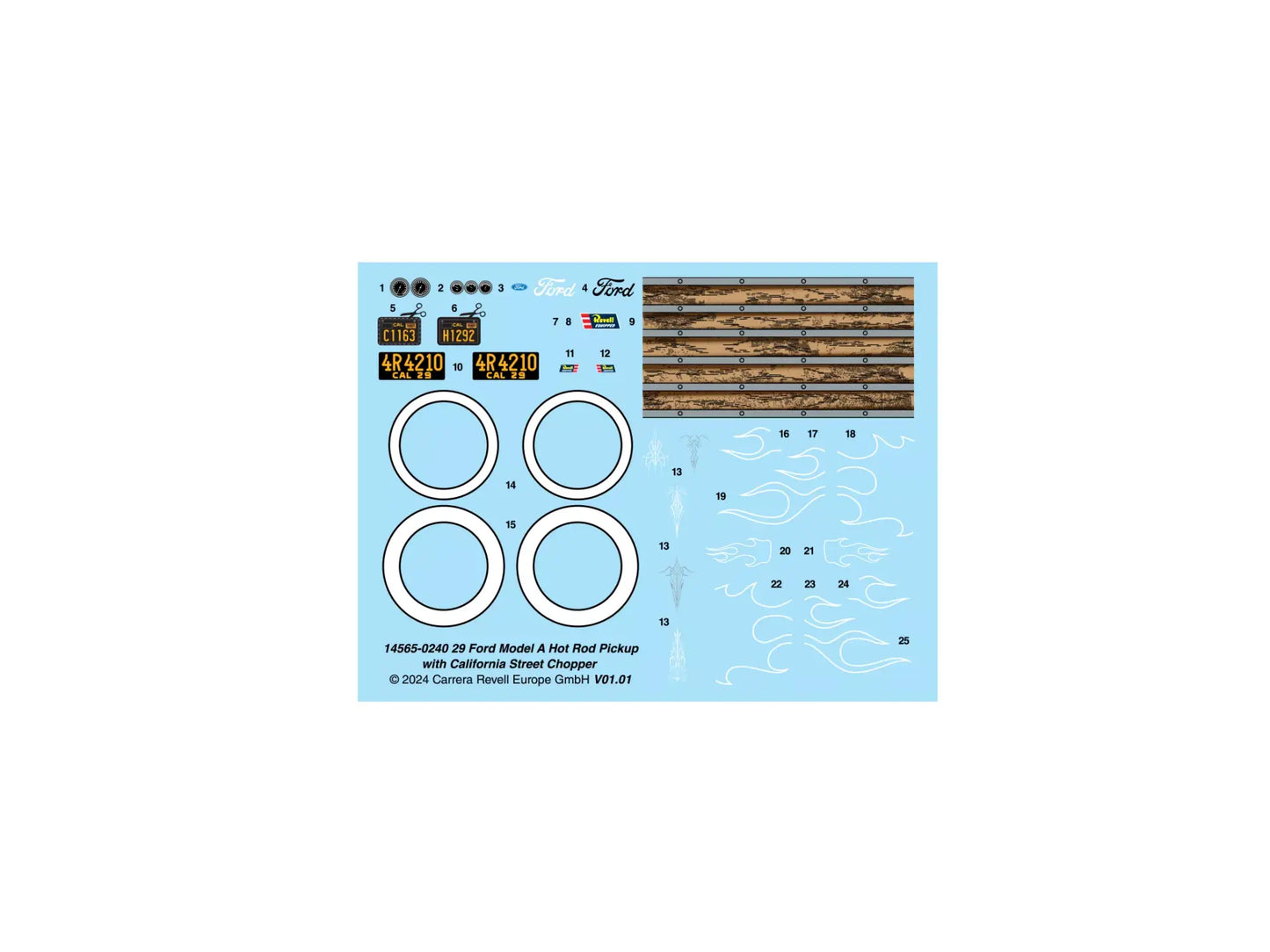 Revell 1929 Ford Model A Hot Rod Pickup with California Street Chopper