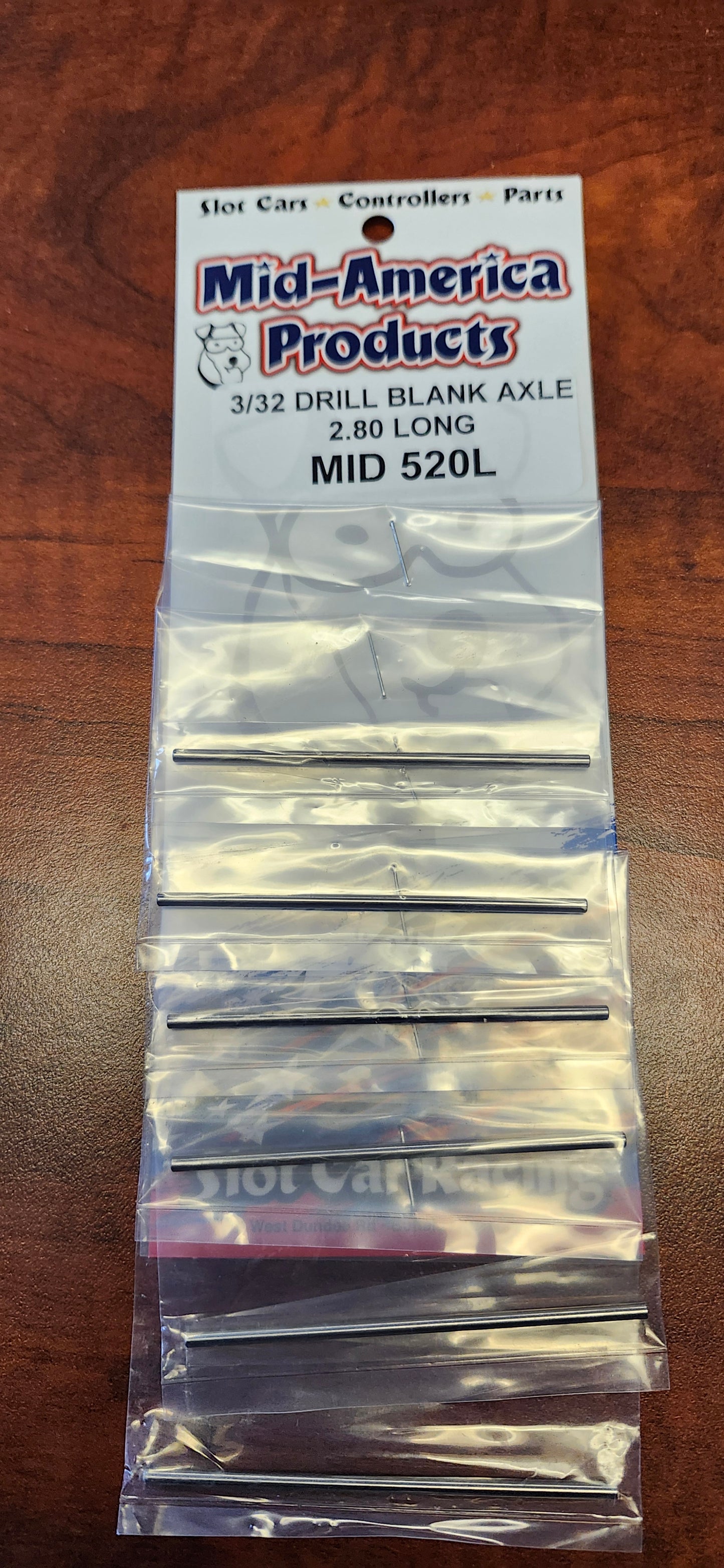 MAR520L Drill Blank Axles - 3/32" Axle x 2.8" Long - Centerless Ground