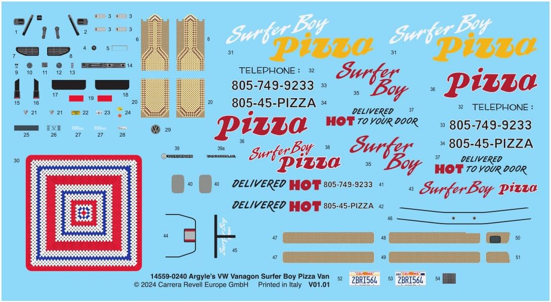 Revell Stranger Things VW T3 Surfer Boy Pizza Van