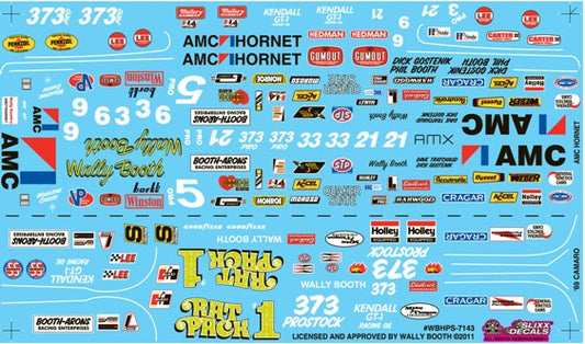 Slixx Decals Wally Booth's AMC Hornet & '69 Camaro Pro Stocks