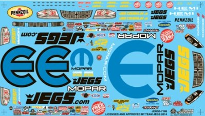 Slixx Decals JEGS 2013 World Champion Avenger Pro Stock