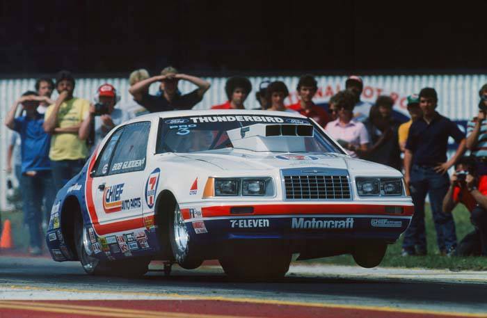 Slixx Decals Bob Glidden's Chief/7/11 White Sided T-Bird & Ed Martin Ford Mustang