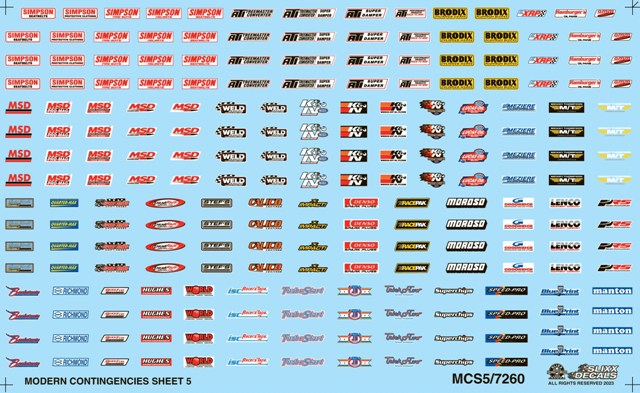 Slixx Decals Modern Drag Contingency #5