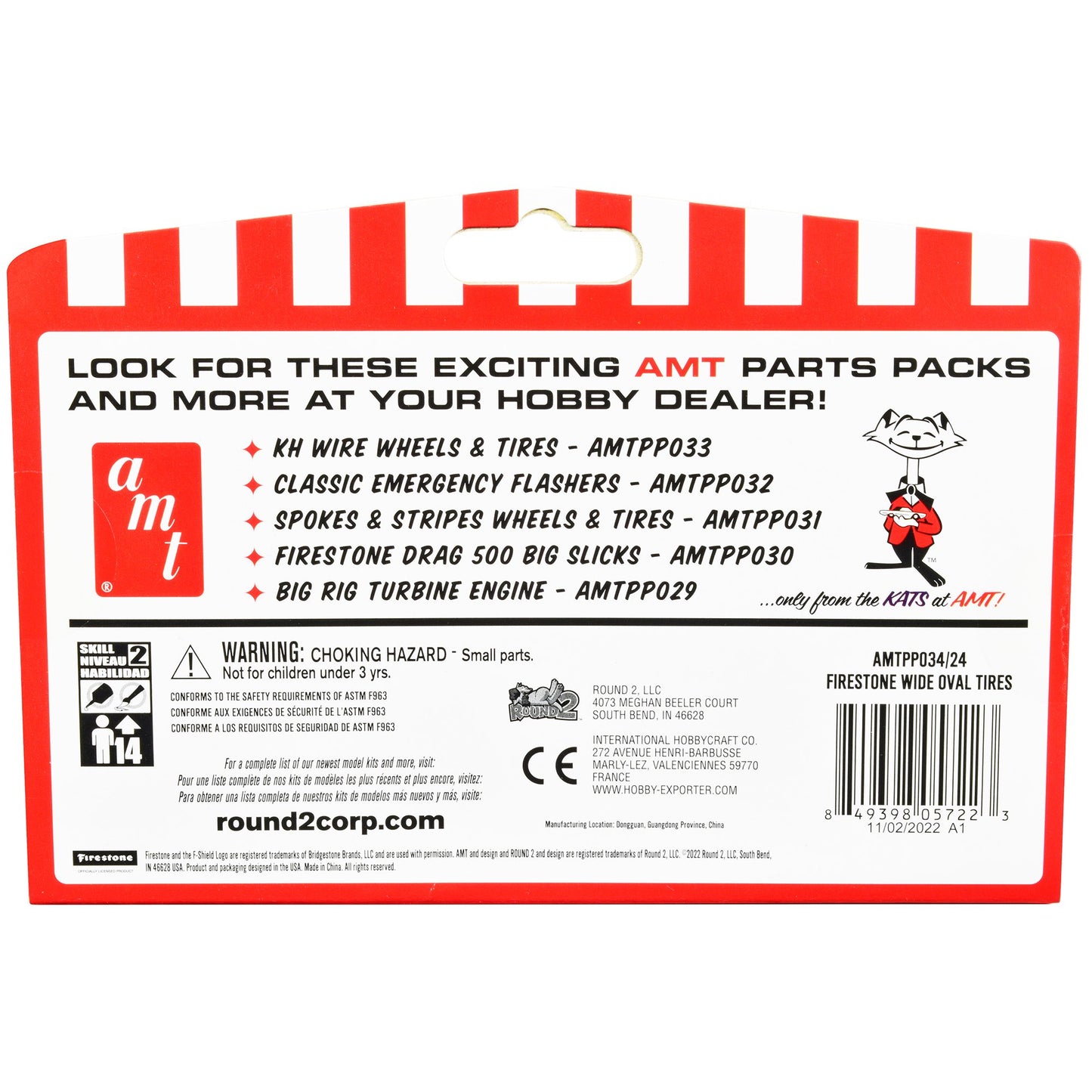 AMT Firestone Wide Oval Tire Parts Pack