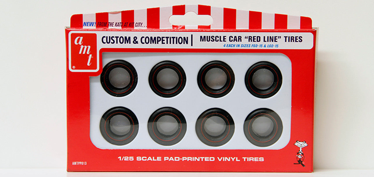 AMT Muscle Car Red Line Tires