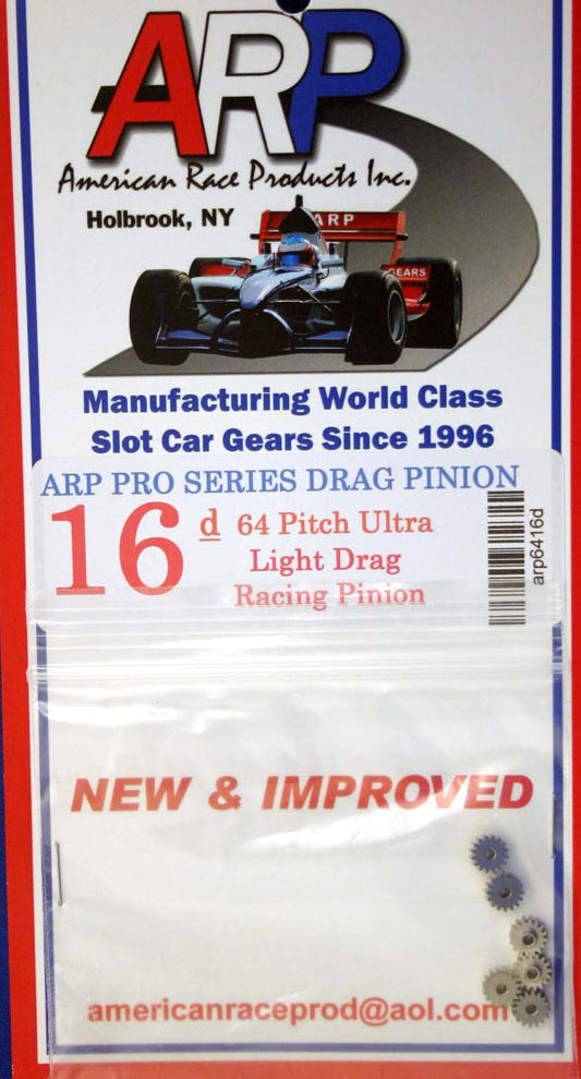 ARP6416D - 64 pitch ultra light drag racing pinion 16 tooth