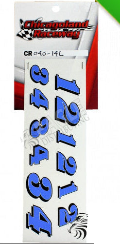 CR040-14L - Light Blue Number Sheet 1-4