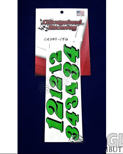CR040-14G - Green Number Sheet 1-4