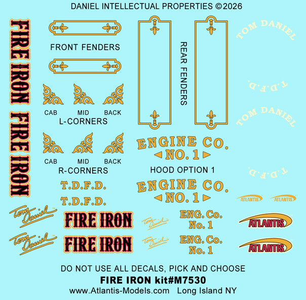Atlantis Models Tom Daniel Fire Iron