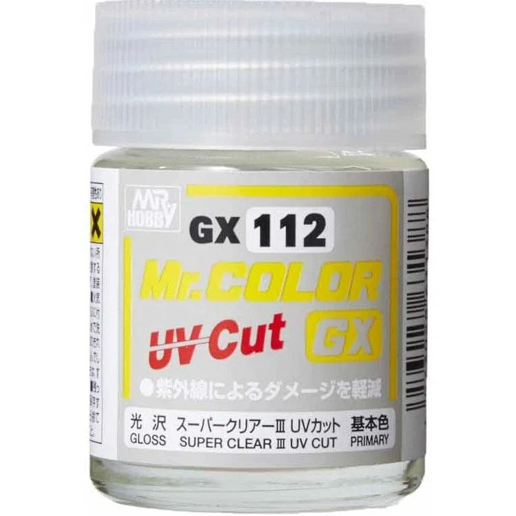 GX112 Mr.Hobby - Super Clear III UV Cut Gloss, 18 ml, GX-112