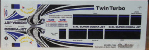 Slixx Decals Mustang Cobra Jet Graphic Sheet #3