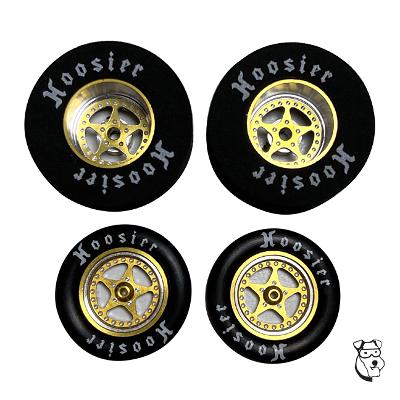 MID-AMERICA SUPER STARS DRAG TIRE SET 1 3/16 X .400 GOLD MID 1767G