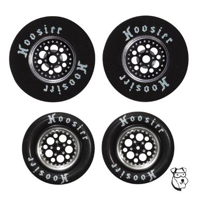 MAR1866B MID-AMERICA PREDATORS 1 3/16 X .300 DRAG TIRE SET BLACK