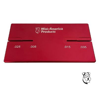 MID-AMERICA PRO BILLET TECH BLOCK W/ 8 GUIDE DEPTHS DOUBLE SIDED MAR417