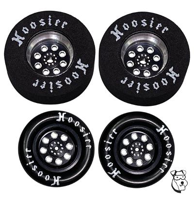 MId-America Drag Lite Wheel/Tire Set 3/32 x 1 3/16 X .300 - Black