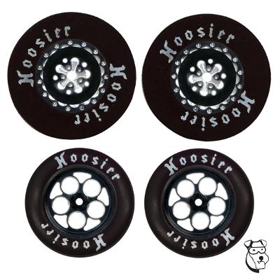MAR8767B MID-AMERICA DELTA DRAG TIRE SET 1 3/16 X .400 BLACK