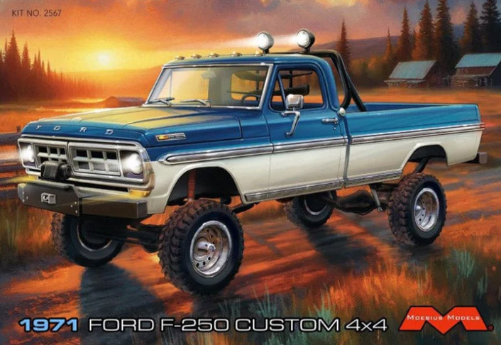 Moebius 1971 Ford F250 Custom 4x4 Pickup Truck