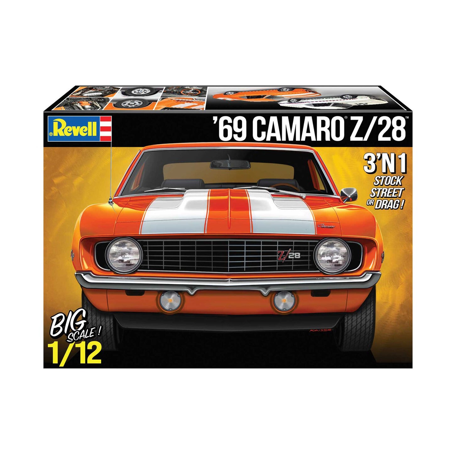 Revell 1/12 1969 Chevy Camaro 3N1 #12812