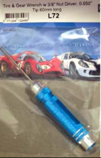JKL72 JKP .050 WRENCH WITH LONG TIP AND 3/8" NUT DRIVER
