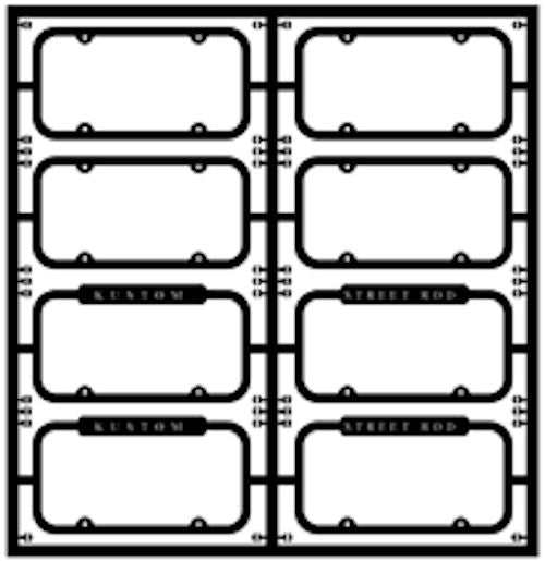 MCG License Plate Frames (Vintage)