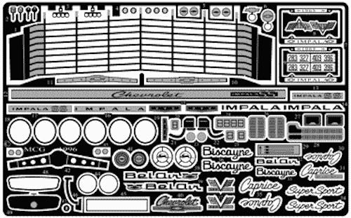 MCG 1965 Chevrolet Impala Detail Kit