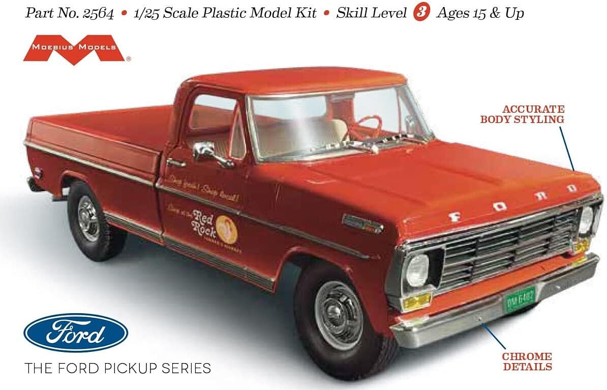 Moebius 1968 Ford F-250 Custom Cab