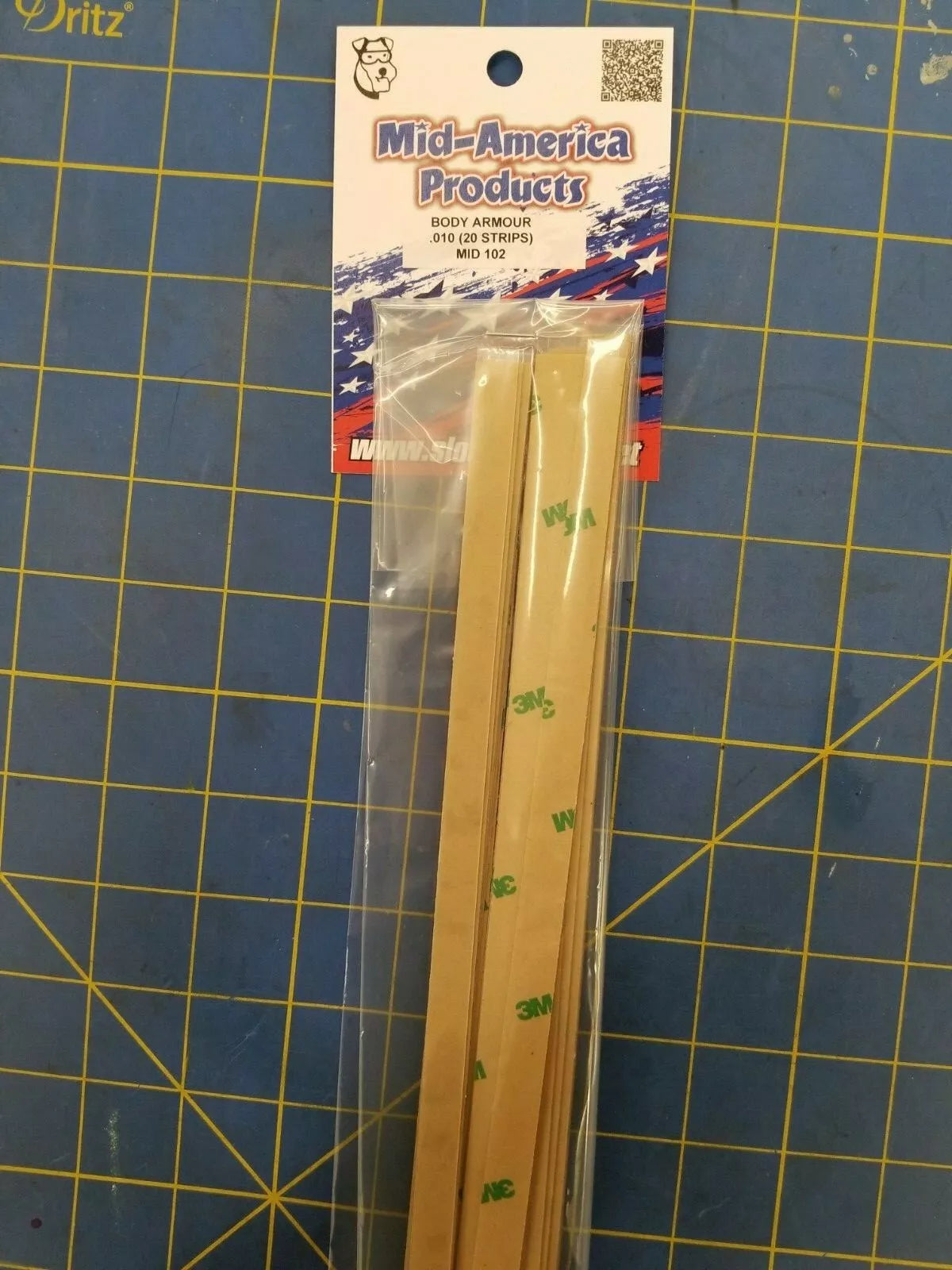 MAR102 .010 Body Armor (1 piece) 1/24 slot car mid 102