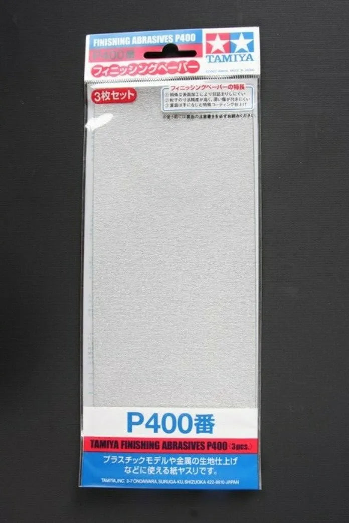 Tamiya Finishing Abrasives P400 (3pcs.) 87054