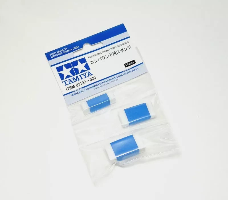 Tamiya Polishing Compound Sponges (Set of 3)