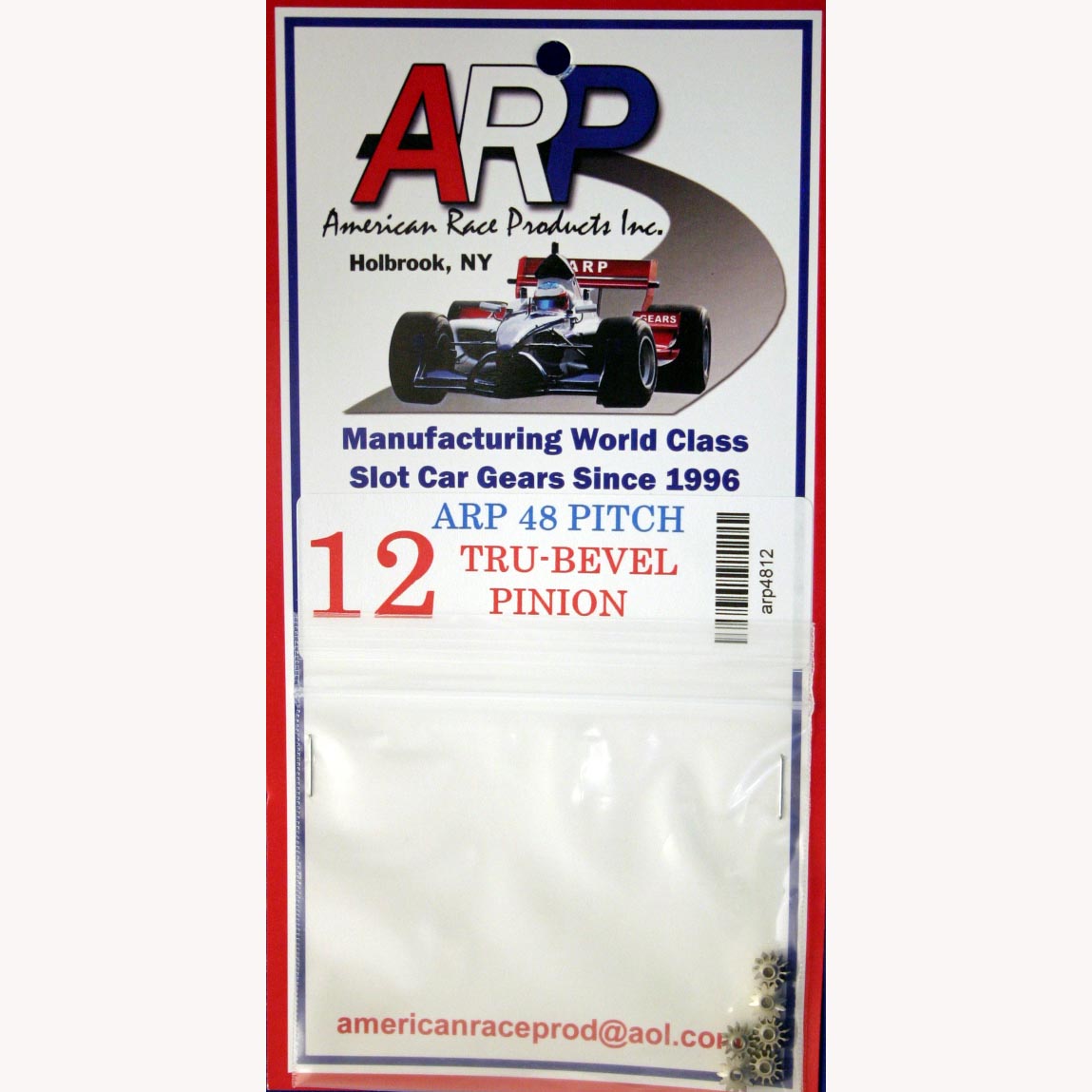 ARP4812 - 48 pitch Tru bevel stainless steel 12 tooth pinion gear