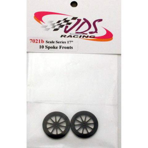 JDS7021B - Scale Series 17" 10 Spoke Fronts (Black) - Innovative Slots