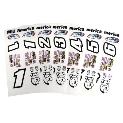 MID-AMERICA NUMBER & FENDER STICKERS mar157