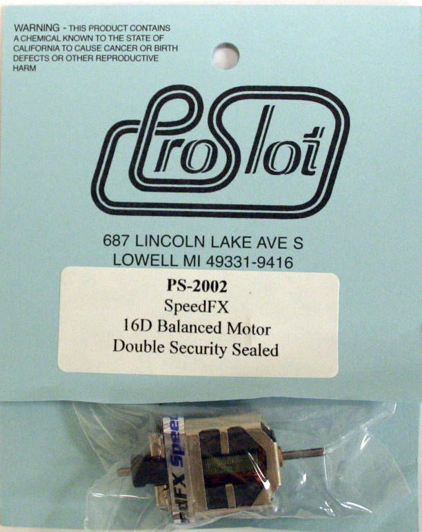 ProSlot Speed FX 16D Balanced Motor - Double Security Sealed PSL2002