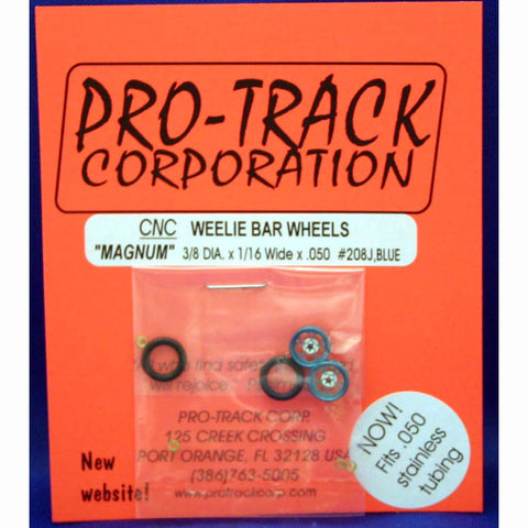 PTM208J,B PROTRACK WHEELIE WHEELS MAGNUM, BLUE - Innovative Slots