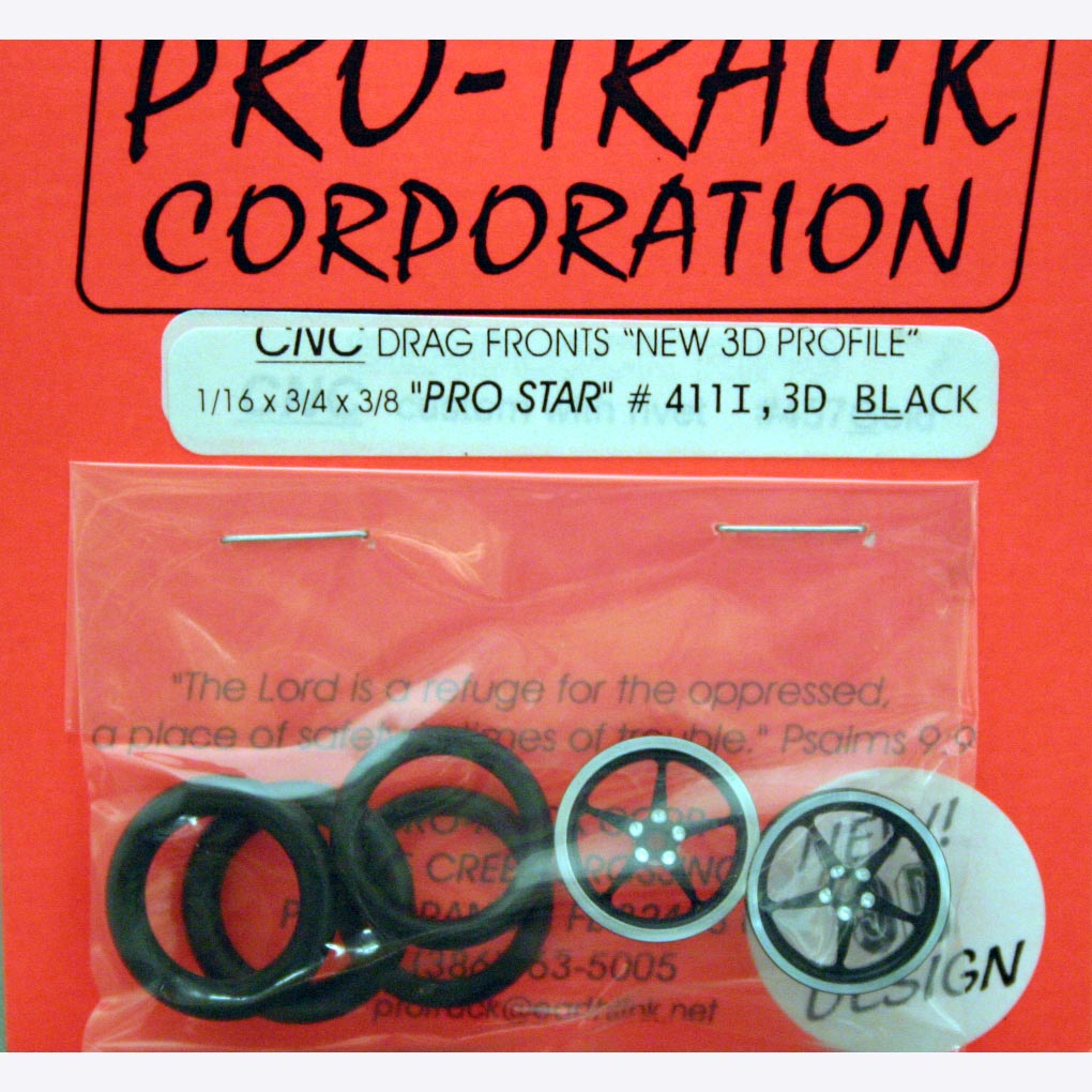 PROTRACK 1/16 X 3/4 PRO STAR 3D BLACK FRONTS PTM411I,3DBL