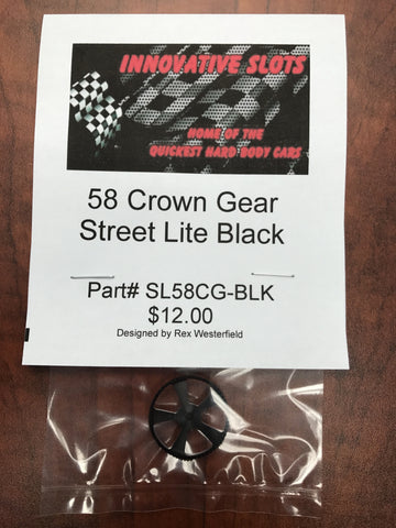 Street Lite 58 Tooth Crown Gear SL58CG-BLK