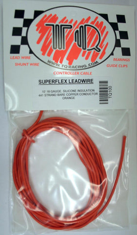 TQ 10' ORANGE LEAD WIRE TQR100 - 18 gauge