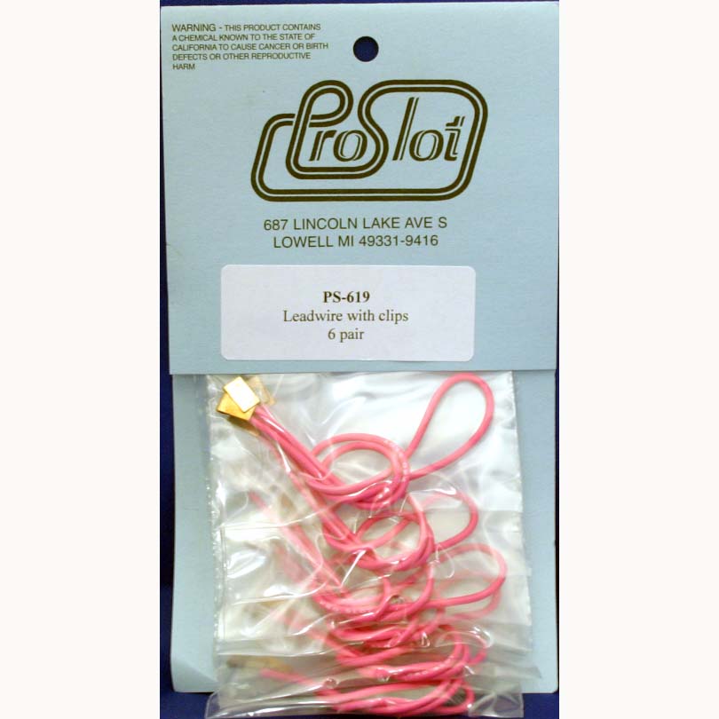 PROSLOT LEAD WIRE WITH CLIPS psl619 pack of 6