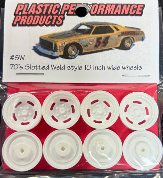 PPP 1970's Slotted Weld Style 10" Wide Wheels #SW