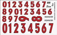 11018 Gofer Stock Car Numbers Red