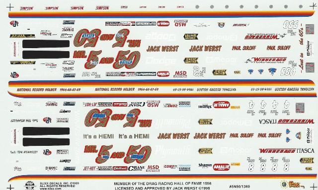 Slixx Decals Jack Werst Mr. 5&50 Superstock