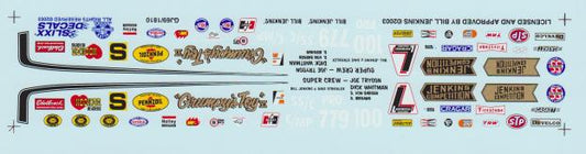 Slixx Decals Grumpy Jenkins '69 Camaro 1/25th scale