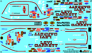 Slixx Decals Reher-Morrison's Levi Garrett P/S Camaro and Baretta