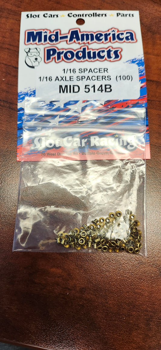 MAR 514B  MID AMERICA AXLE SPACERS 1/16" AXLE SHORT TUBING