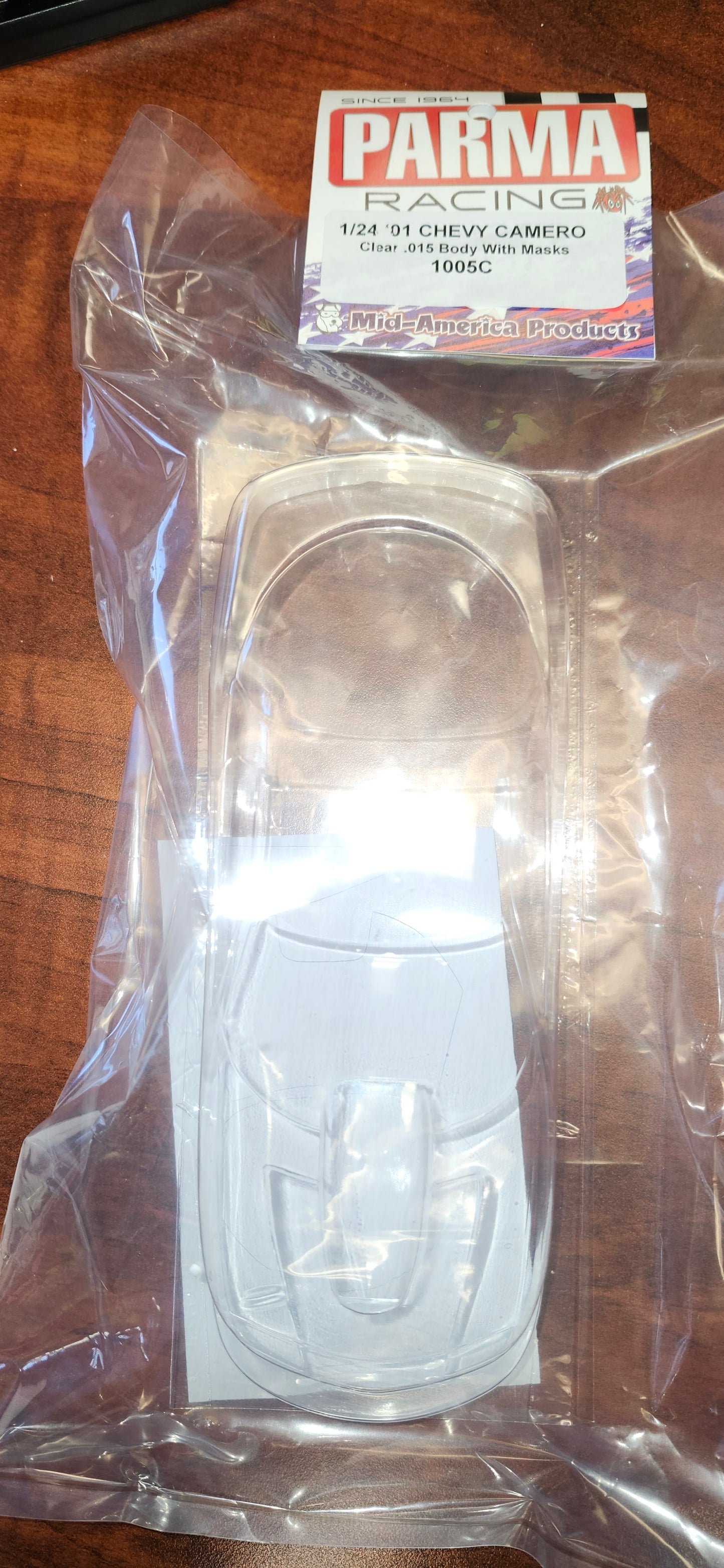 PAR1005C  1/24 '69 Camaro Pro Stock - 4.5" WB - .015" Clear Body w/Masks