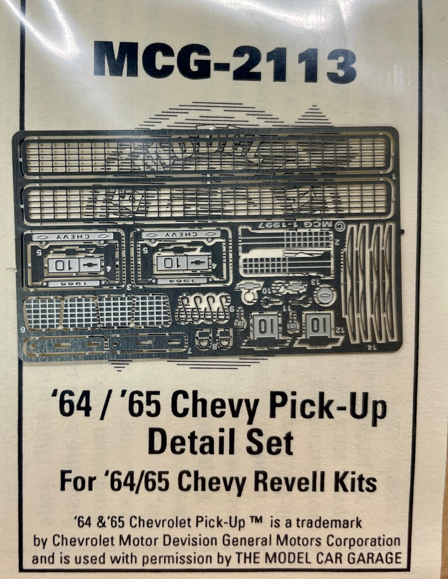 MCG 1964-1965 Chevy Pick Up Detail Set