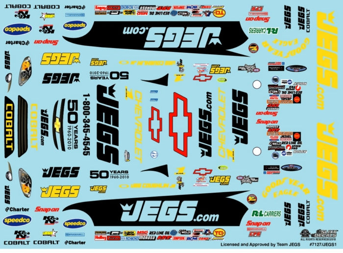 Slixx Decals Jegs 2008-2010 Colbalt ProStock