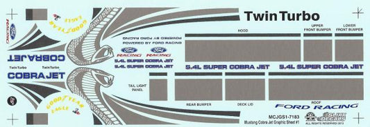 Slixx Decals Mustang Cobra Jet Graphic Sheet #1