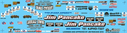 Slixx Decals Jim Pancake Hemi Dart Super Stock