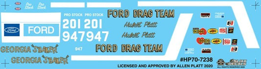 Slixx Decals Hubert Platt's '70 Mustang Pro Stock